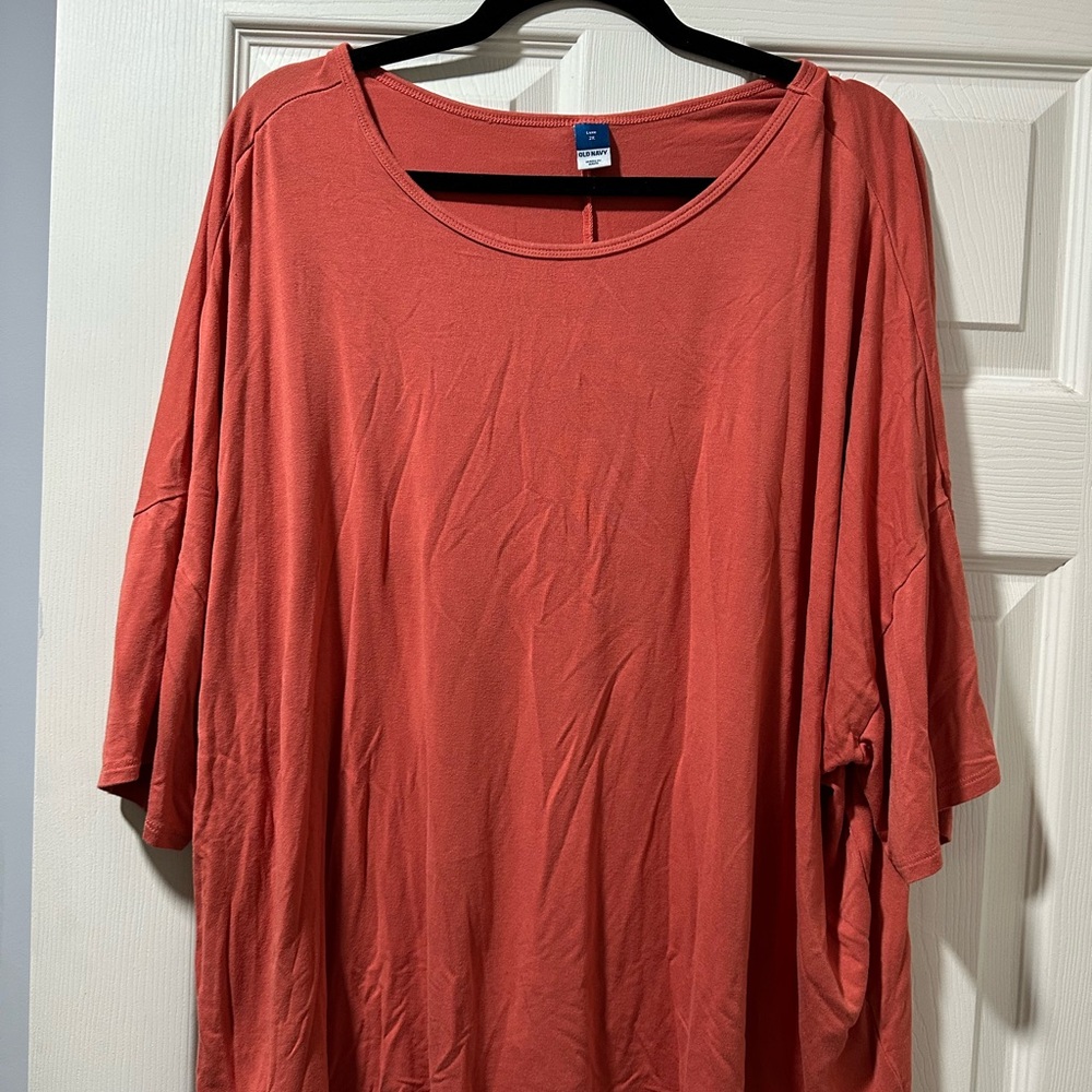 Women's Oversized Coral Top